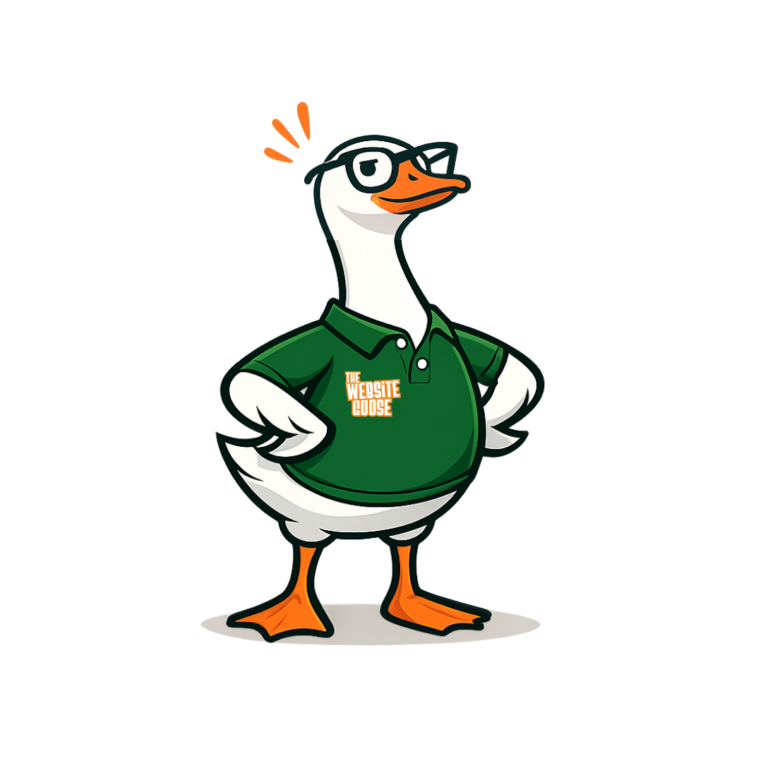 The Website Goose Character