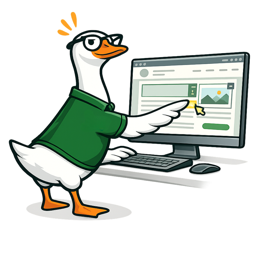 the website goose busy at work